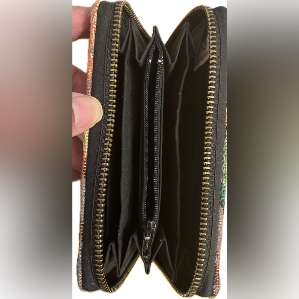 Geometric Patterned Tapestry Wallet - image 3